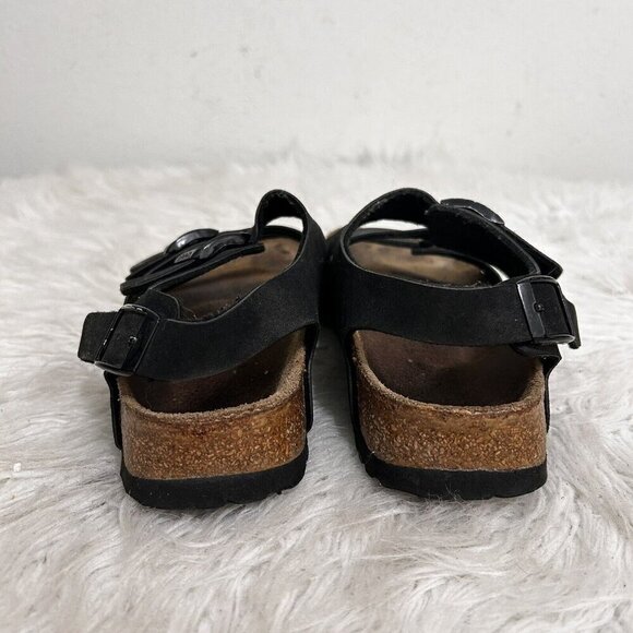 Birkenstock Birki's Canberra Ellice Triple Strap Sandal Shoes Black EU 37 US 6 - Picture 5 of 10
